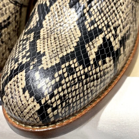 New A.P.C .Style F5-1008 ankle boots SNAKE MUTICO tan size 9 ⭐️⭐️⭐️⭐️⭐️ - Picture 11 of 17